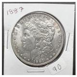 1887 Morgan Silver Dollar