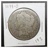 1899-O Morgan Silver Dollar