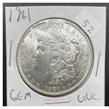 1921 Morgan Silver Dollar