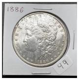 1886 Morgan Silver Dollar