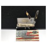 Case Trapper Natural Bone Handle Mermaid #022