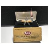 Case Toothpick Snow Leopard Bone Handle