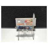 Case Teardrop Union Blue Bone Handle