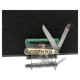 Case Trapper Natural/Red Bone Handle WWII