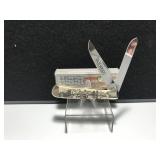 Case Trapper Natural Bone Handle Scrimshaw