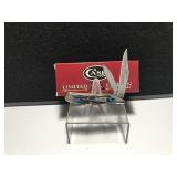 Case Peanut Mediterranean Blue Bone Handle