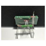 Case Toothpick Bright Green Bone Handle