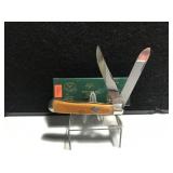 Moore Makers Trapperlock Honey Bone Handle