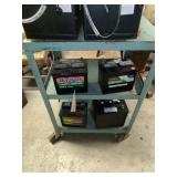 Metal Rolling Shop Cart - Read Details