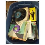 Collection of 45 Speed Vinyl Records