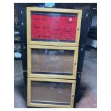 vintage-style stacking display case