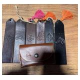 6 Leather Bookmarks