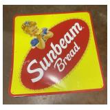 VTG Metal Sunbeam Bread advertising sign