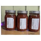 3 Jars of Homemade Pasta Sauce