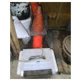 Electric Heater and Traffic Cones