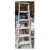 6 ft Sunset Wooden Stepladder