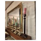 Candle Holders and Tall Hurricane