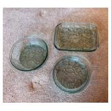 Green Glass Fruit-Design Bakeware