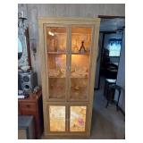 Wooden Display Cabinet with Glass Doors