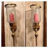 Brass Wall Sconces With Glass Shades