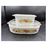 Corning Ware Le Romarin Dishes with Lids