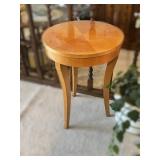 Biedermeier-Style Round Accent Table