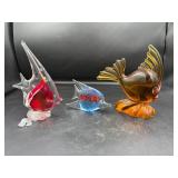 Art Glass Fish Figurines