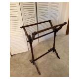 Wooden Quilt Rack with Decorative Detailing