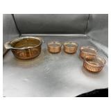 Anchor Hocking Amber Glass Baking Set