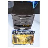 Plastic Drawers w/ Tools and Spark Plugs