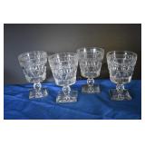Clear Glass Water Goblets & Dishes