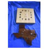 Pair of Vintage Wood Clocks