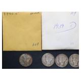 4pc Mercury Silver Dimes