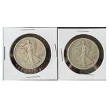 1943 & 1943-S Walking Liberty Halves