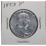1953-P Franklin Silver Half Dollar