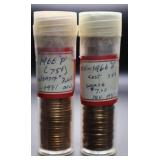 2pc Rolls of 1966-P Lincoln Cent