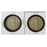 1940-S & 1941 Walking Liberty Silver Half Dollars