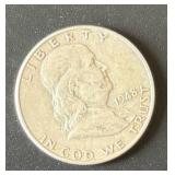 1948-D Franklin Silver Half Dollar