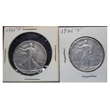 1935 P & S Walking Liberty Silver Half Dollars