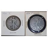 1935 S & P Walking Liberty Silver Half Dollars