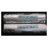 1970 & 1971 BU Lincoln Cent Rolls