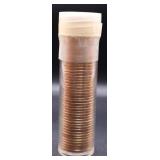 Roll of 1969-S Lincoln Cents