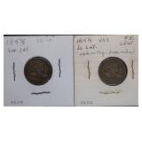1858 Flying Eagle Cents