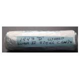 1943-D WWII Steel Cent Roll