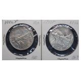 1942-P Walking Liberty Silver Half Dollars