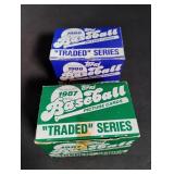 1987 & 1988 Topps Traded Sets