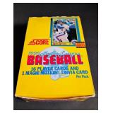 Box of 1990 Score Unopened Packs