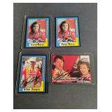 (4) Nascar Autographed Cards