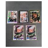 (5) Nascar Autographed Cards