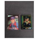 (2) Bobby Allison Autographed Cards